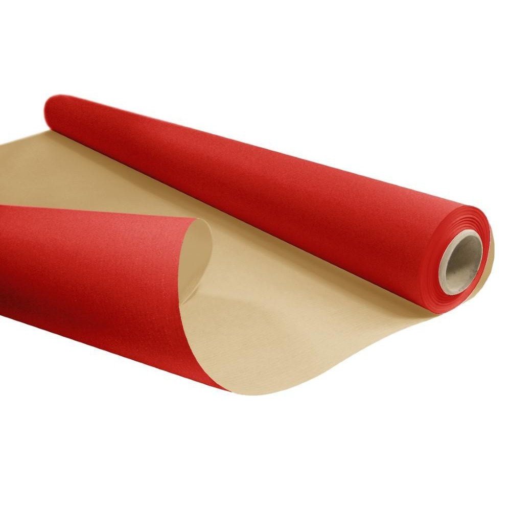 BOBINA KRAFT DOUBLE FACE NATURALE ROSSO 80X50MT